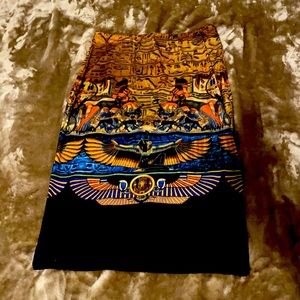 Egyptian Print Skirt